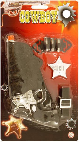 Children Cowboy Role Play Dress Up Set Pack of 5 With Gun 18cm
