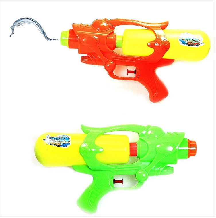 Children's Splash Fun Water Gun Available In Red And Green Outdoors Toys