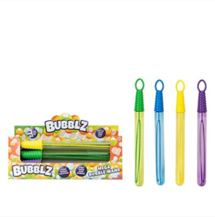 Children's Toy Mega Bubble Wand Toys 266ml Assorted Colours