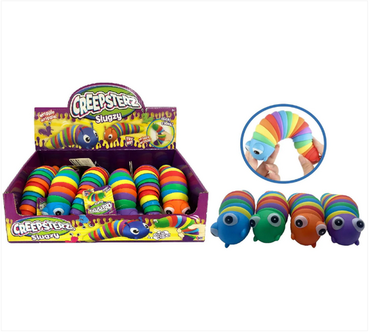 Children's Toy Rainbow Slugzy Slug Fidget Creepsterz