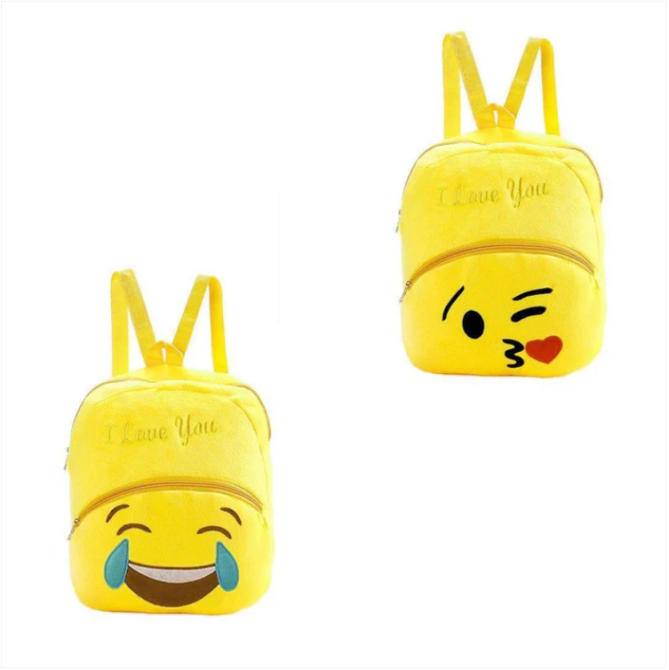 Childrens Adults Fury Yellow Emoji Style Backpack Available In 2 Styles