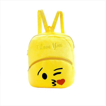 Childrens Adults Fury Yellow Emoji Style Backpack Available In 2 Styles