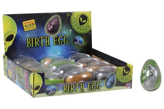 Childrens Alien Invasion Egg Putty Pod Sticky & Slimy Birth Egg
