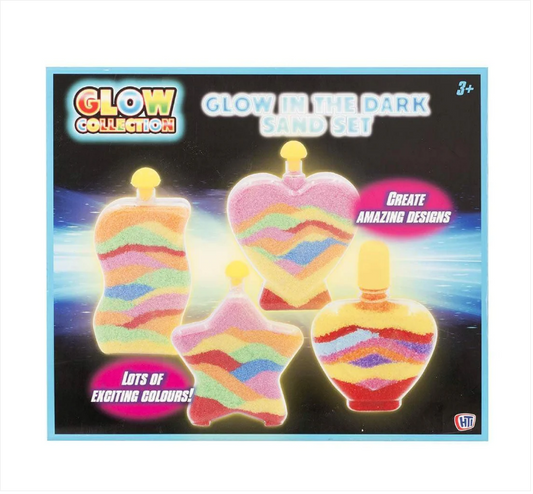 Childrens Bottle Glow Sand Art Set Make Your Own Activity Craft Kit Play Set