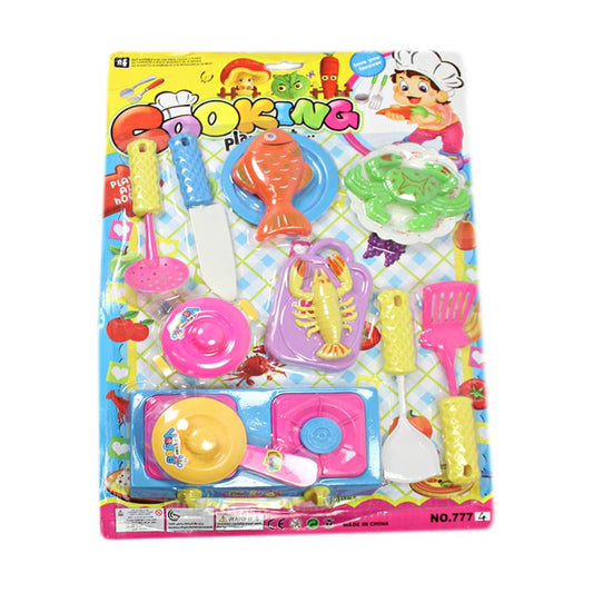 Childrens Boys Girls Cooking Playtime Set Love Food 40cm x 30cm