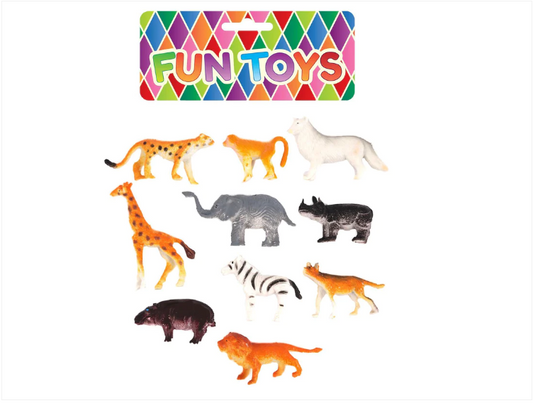 Childrens Fun Animal Jungle Toys Assorted Colours And Shapes 4-6cm