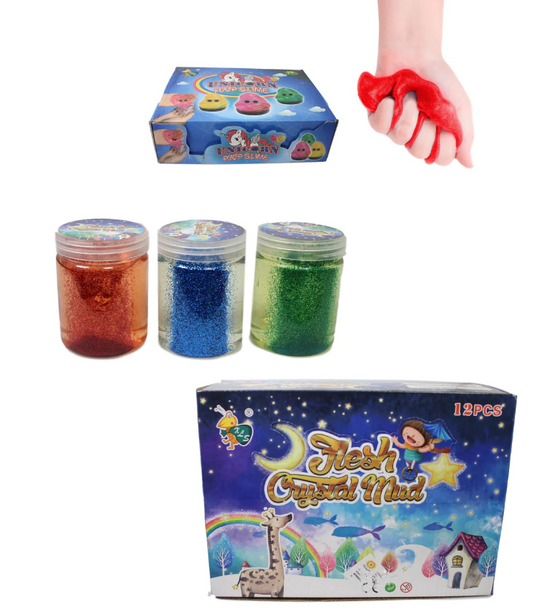 Childrens Fun Crystal Mud Slime Gooey Crystal Slime Mud Playdough Putty Plasticine