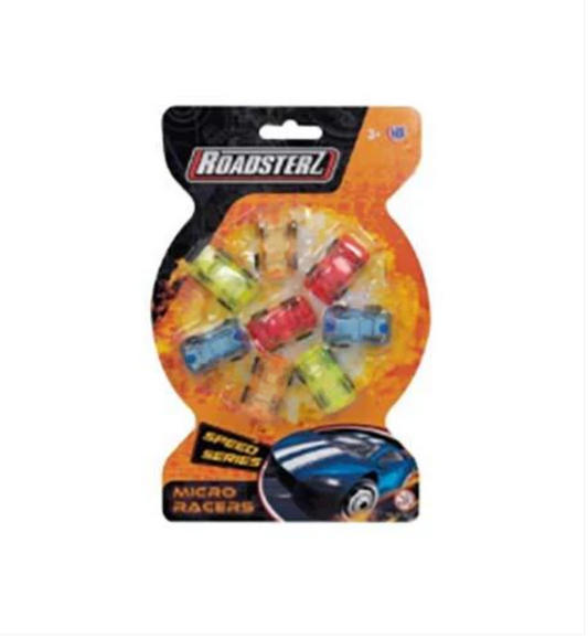 Childrens Indoor Playing Roadsterz Miro Racers Multicoloured Small Cars x 7