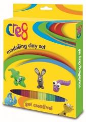 Childrens Kids Creative Modelling Clay 8 Assorted Colour Clay Sticks