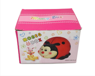 hildrens LadyBird Piggy Bank Ceramic Money Saving Bank For Kids 10 x 7cm