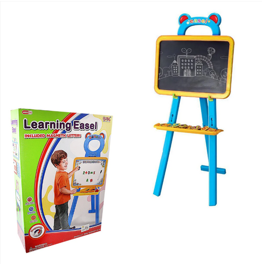 Childrens Learning Easel Board Magnetic Numbers Enhance Skills