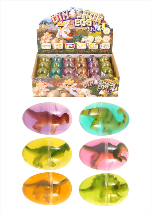 Childrens Mini Extinct Dinosaur Eggs Cool Fun Assorted Colour 5.8 x 4cm