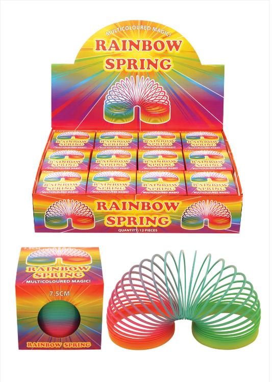 Childrens Playing Rainbow Springing Bouncy Spring 7.5cm