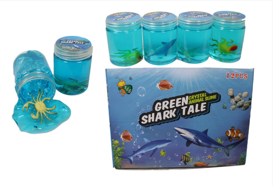 Childrens Seaworld Fun Water Slime Green Shark Tale Assorted Creatures