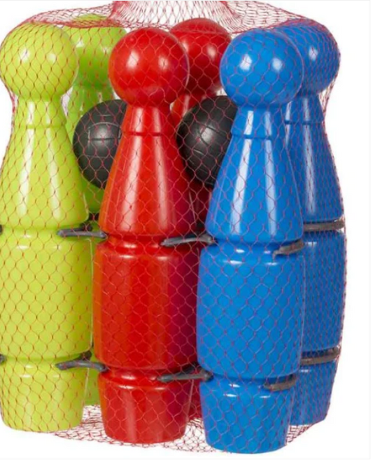 Childrens Skittles Bowling Pins And Balls