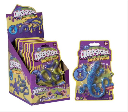 Childrens Soft Toy CREEPERZ Stretch Squeeze 9 Assorted Creatures