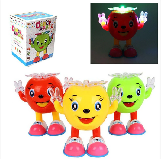 Childrens Walking & Dancing Moving Apple Light Up & Music Battery Operated 3yr+