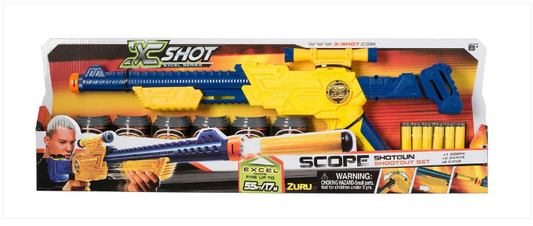 Childrens X Shot Rifle Scope Includes 6 Cans And 6 Darts