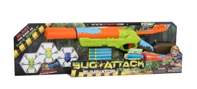 Childrens Zuru X SHOT Bug Attack Eliminator Dart Blaster Set