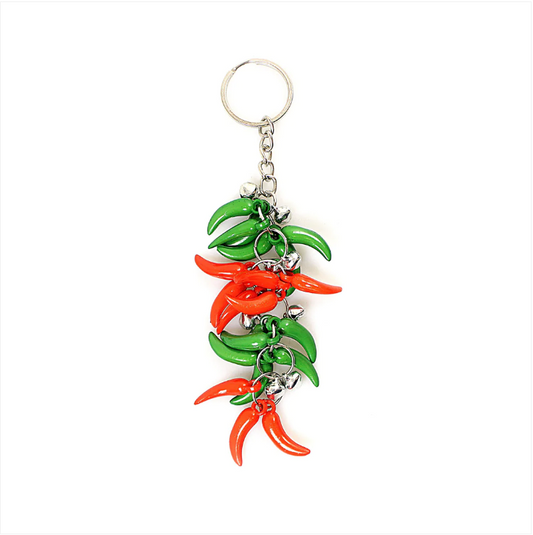 Chilli Red / Green Keychain Keyring