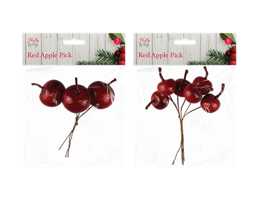 Christmas Artificial Apple Picks
