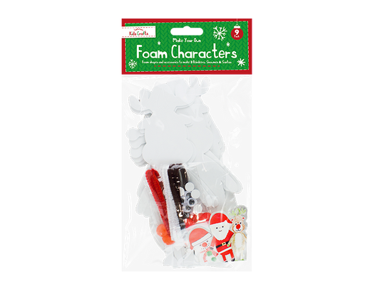 Christmas Craft Foam Characters - 9 Pack