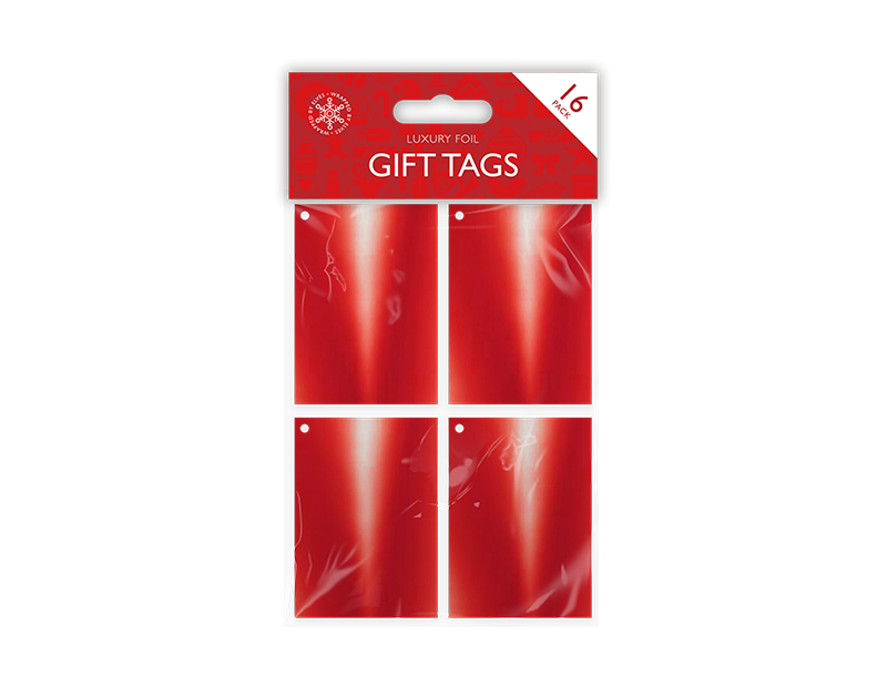 Christmas Foil Gift Tags - 16 Pack