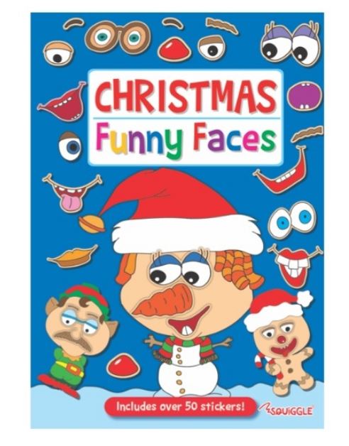 Christmas Funny Face Sticker Book