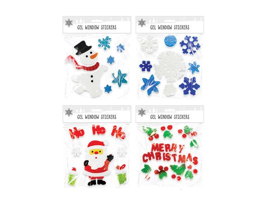 Christmas Gel Window Stickers