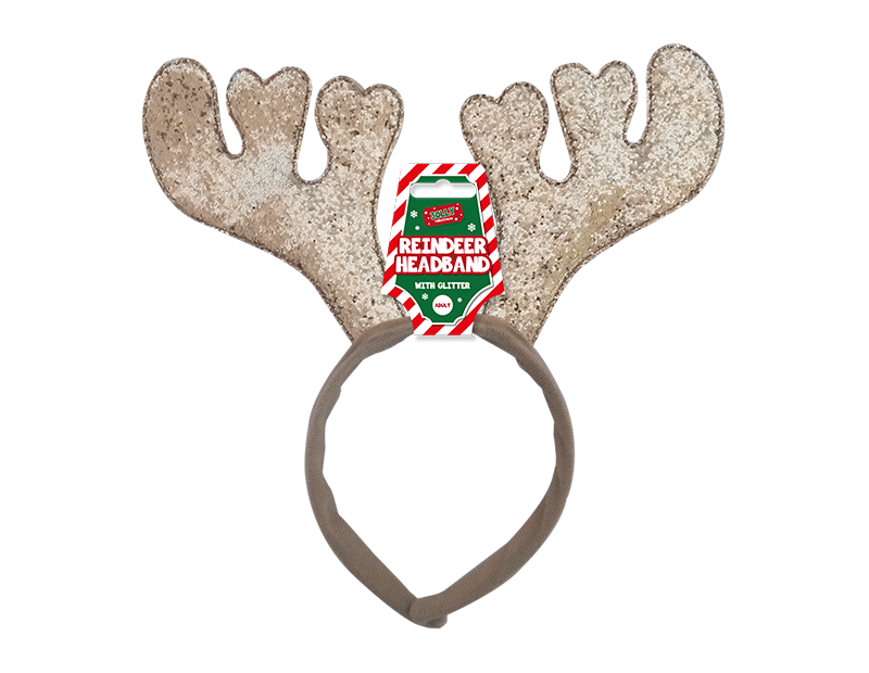 Christmas Glitter Reindeer Headband