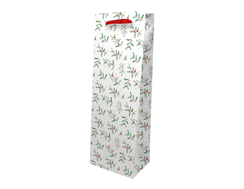 Christmas Luxury Foiled Bottle Bag
