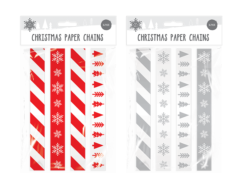 Christmas Paper Chains 36pk