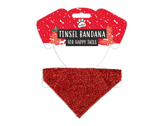 Christmas Pet Tinsel Bandana