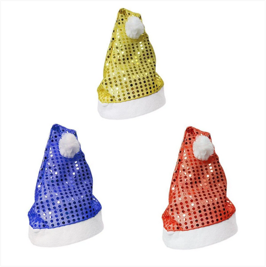 Christmas Santa Polka Dot Hat One Size Assorted Colours
