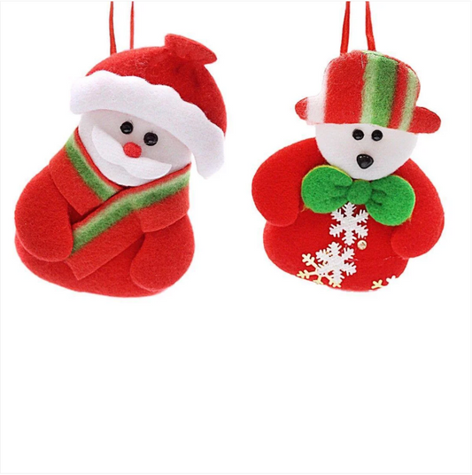 Christmas Tree Felt Decoration 13 cm Assorted Designs