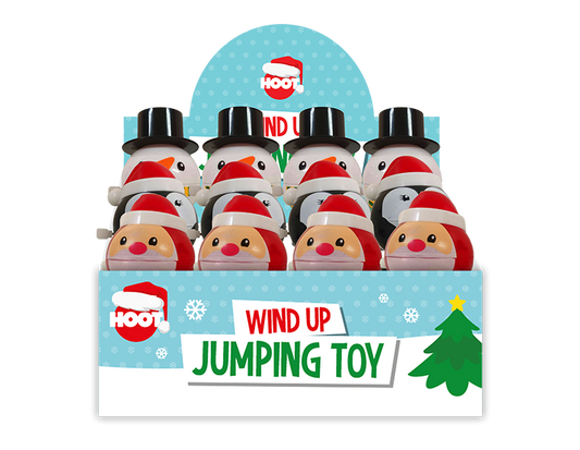 Christmas Wind Up Jumping Toy PDQ