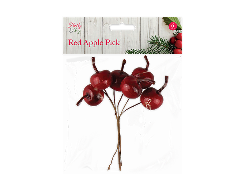 Christmas Artificial Apple Picks