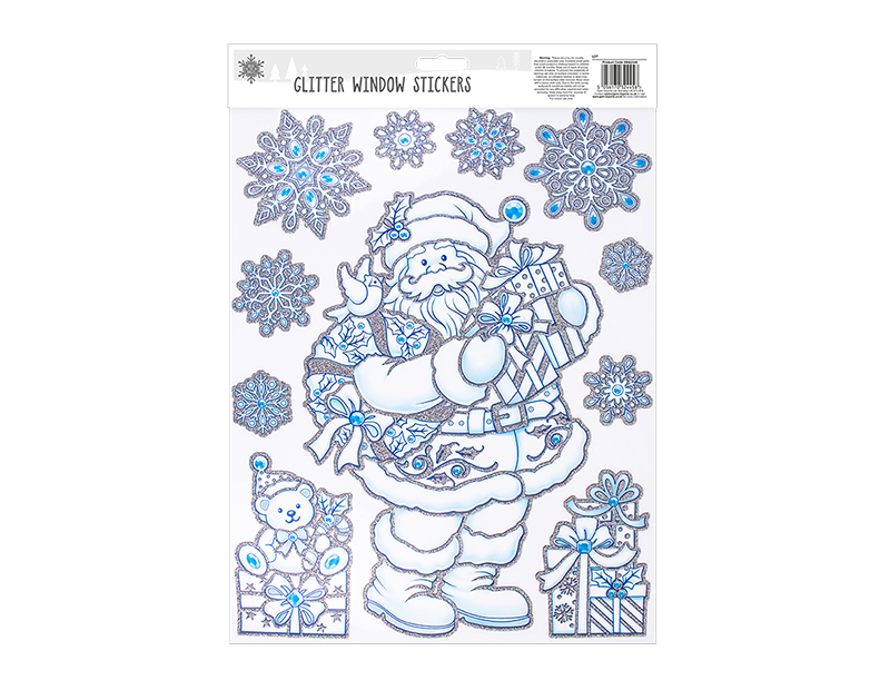 Christmas Glitter Window Stickers