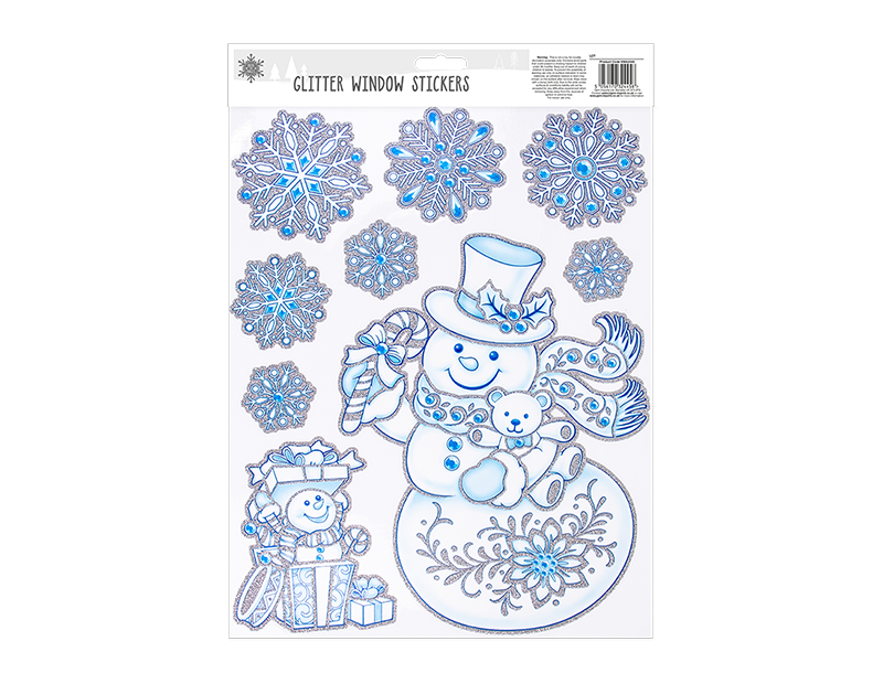 Christmas Glitter Window Stickers