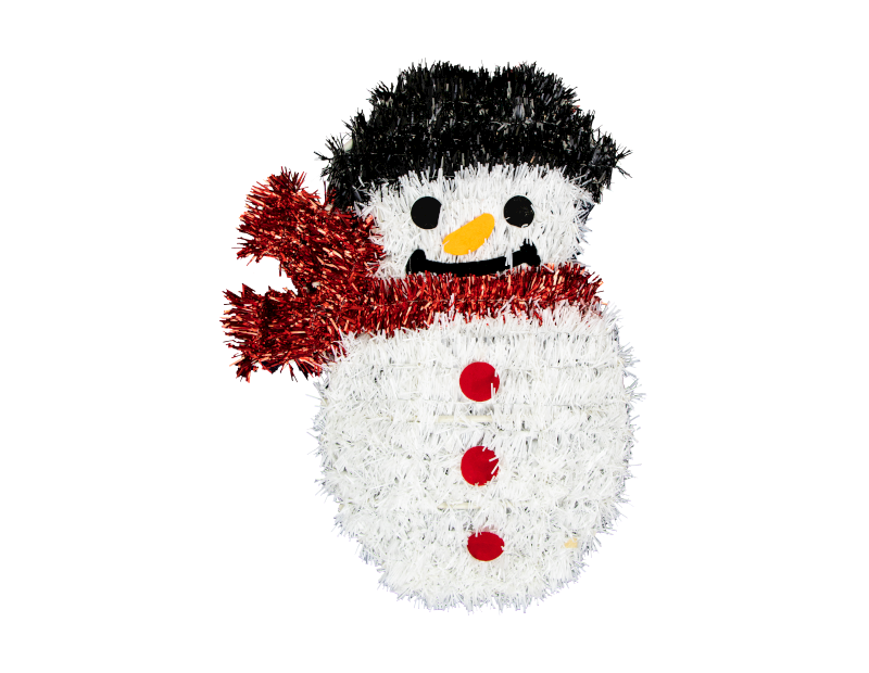 Christmas Tinsel Wall Plaque