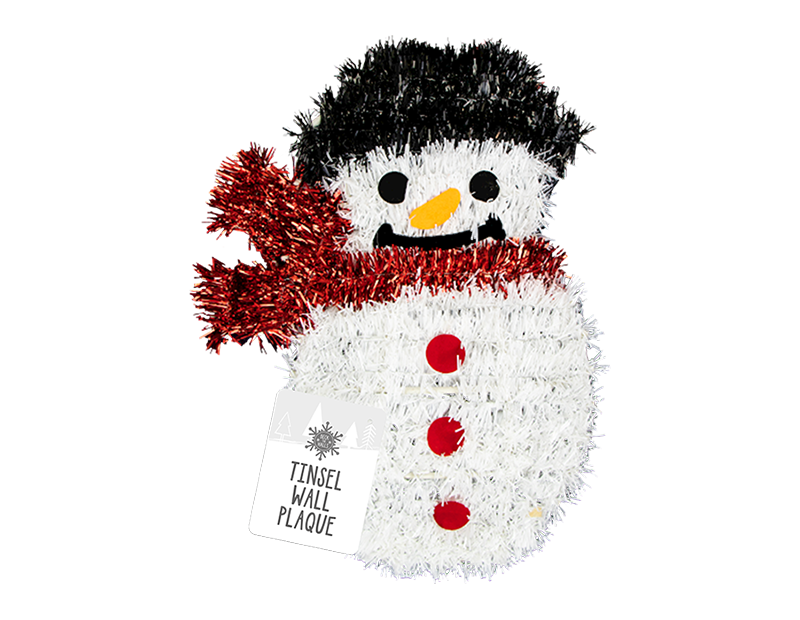 Christmas Tinsel Wall Plaque
