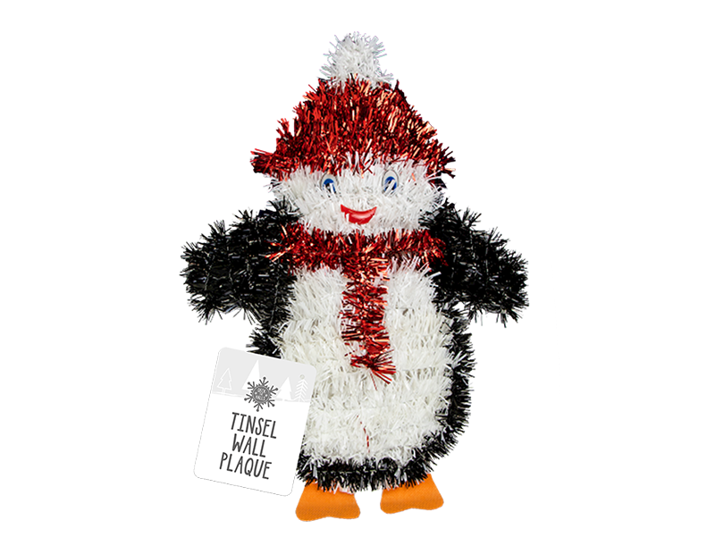 Christmas Tinsel Wall Plaque