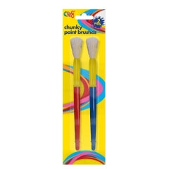 Chunky Paint Brushes, 2pk