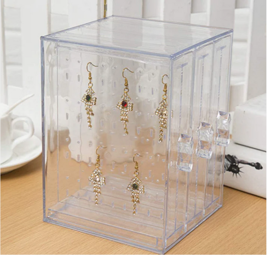 Clear Acrylic Jewellery Box Organiser Display