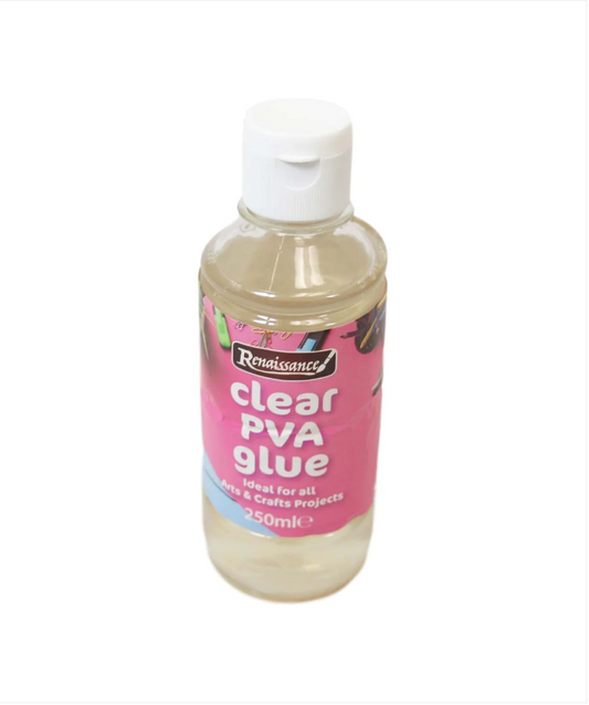 Clear PVA Glue Ideal For All Arts And Crafts Home School Sticking Glue 250ml
