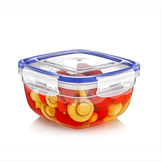 Clear Plastic Quality Air Tight Containers Tubs With Lids Microwave Safe 900ml