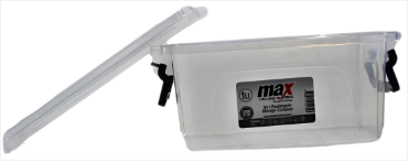 Clear Plastic Rectangle Storage Box 1 Litre 17 x 12 x 8 cm