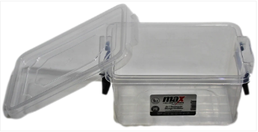 Clear Plastic Rectangle Storage Box 1 Litre 17 x 12 x 8 cm