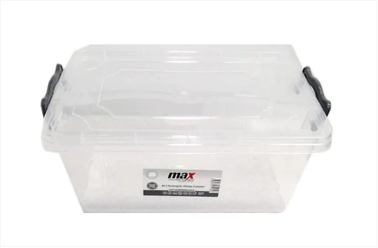 Clear Plastic Rectangle Storage Box 7.5 Litre