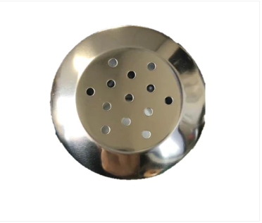 Clear Ribbed Glass Sugar Spices Cheese Jar Dispenser 10 x 5 cm